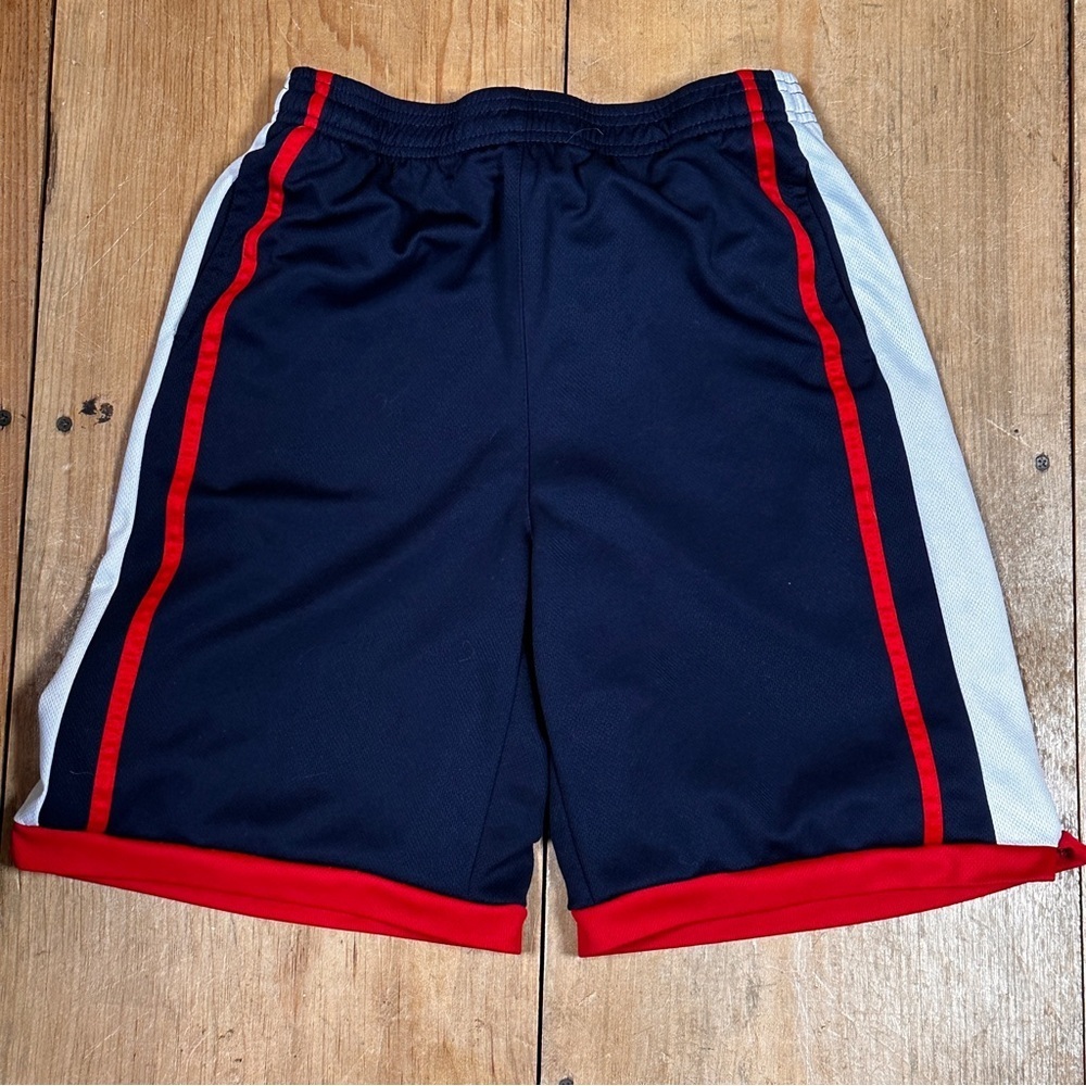 Boys Red, White, & Blue shorts basketball shorts, Large, label worn off